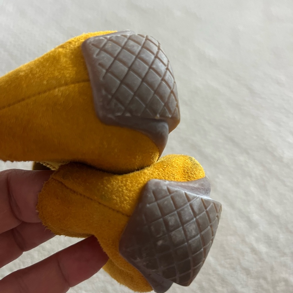 Talbots Suede Penny Loafers in Mustard - Picture 3 of 3